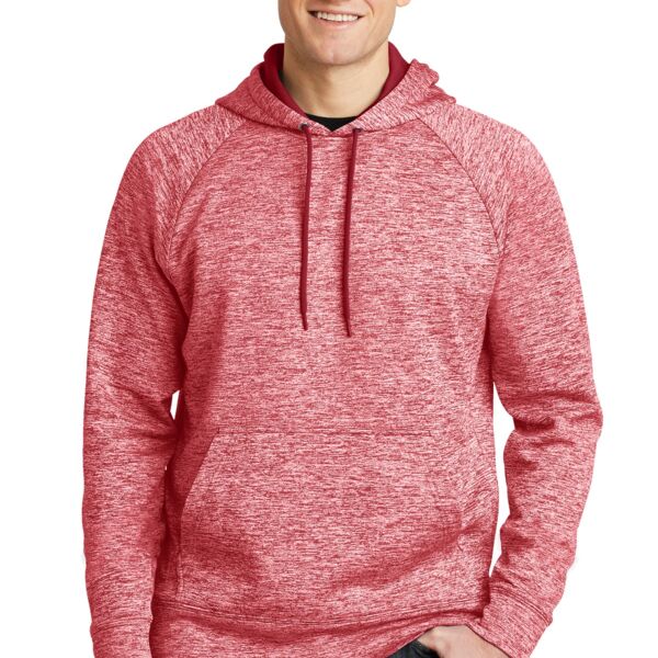 PosiCharge ® Electric Heather Fleece Hooded Pullover. Thumbnail